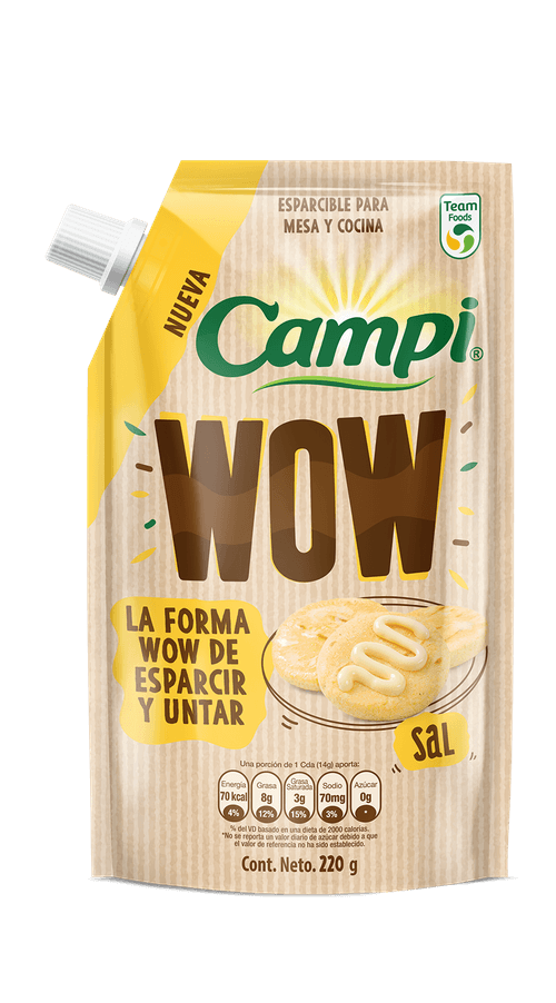 MARGARINA CAMPI WOW ESPARCIBLE*220GR