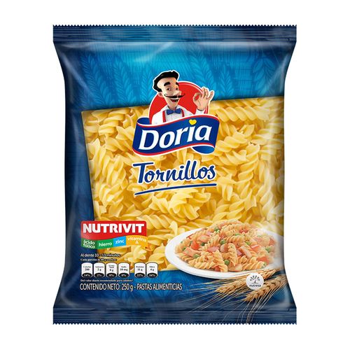 PASTAS DORIA TORNILLO  x 250GR