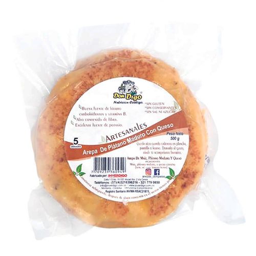 AREPA DE MADURITO/QUESO DON PAISA*500GR