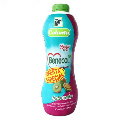 YOGUR DESLA FRUTOS VERDES BENECOL*1000GR