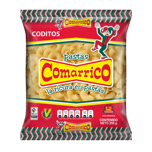 PASTAS CODITOS COMARRICO  x 250GR