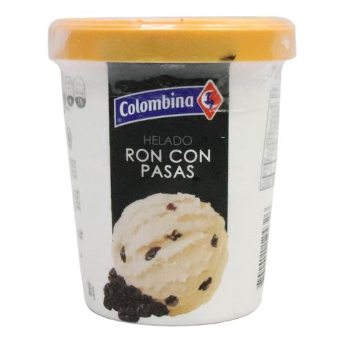 HELADO RON PASAS COLOMBIAN*300G