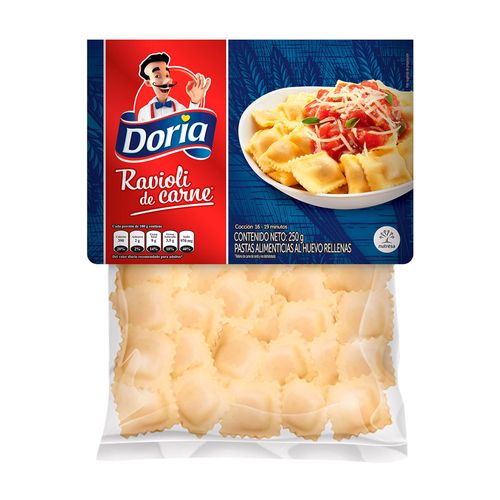 RAVIOLI DE CARNE DORIA  x 250GR