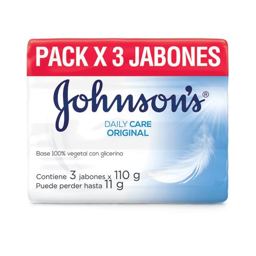 JABON JOHNSONS BARRA ORIGINAL 3UND*110GR
