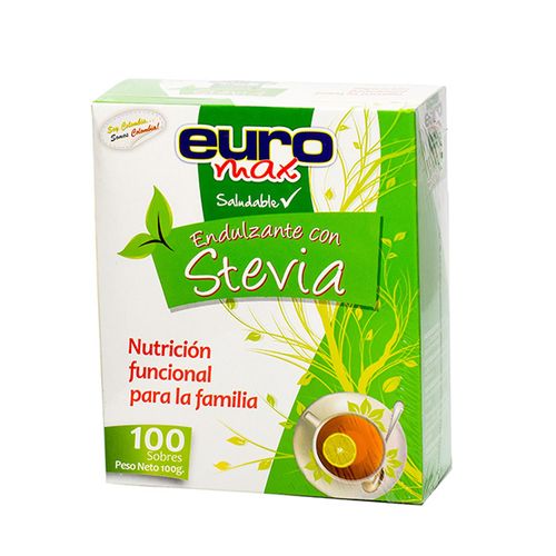 STEVIA  EUROMAX  CAJA  x 100 SOBRES
