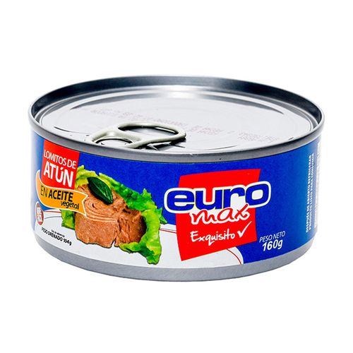 ATUN LOMITOS EN ACEITE EUROMAX  x 160GR