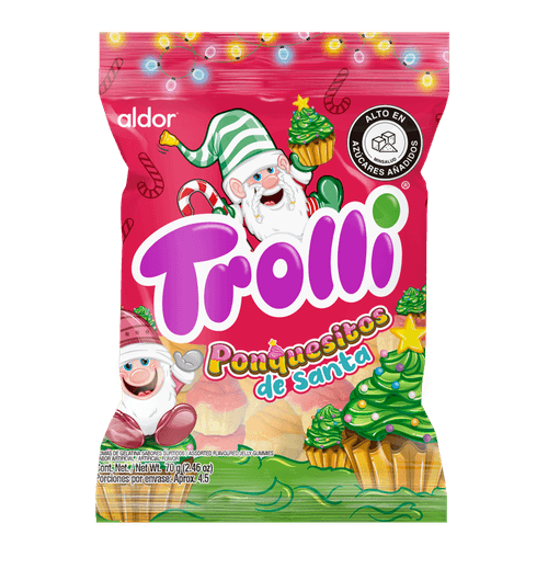 GOMAS TROLLI PONQUESITOS DE SANTA*70GR