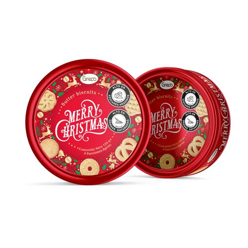 GALLETAS GRECO MERRY CHRISTMAS *120GR