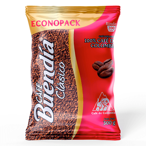 CAFÉ BUENDIA LIOFILIZADO BOLSA X 300 GR