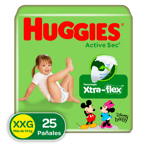 PAÑAL HUGGIES ACT SEC TALL XXG*25UND