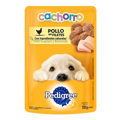 POUCH PEDIGREE CACHORRO POLLO*100GR