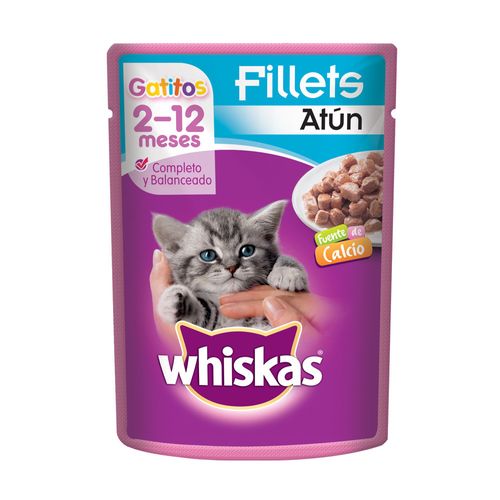 POUCH WHISKAS GATITOS ATUN*85GR