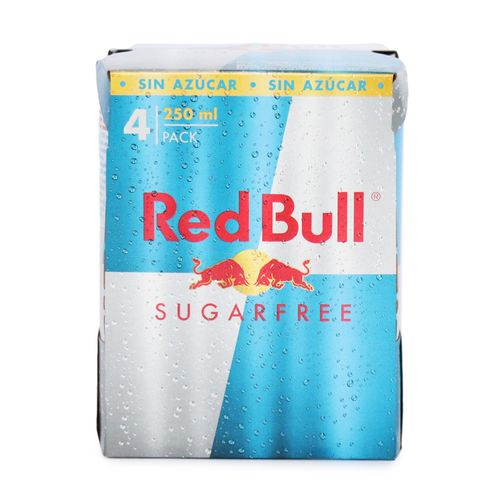 BEBIDA ENERGY RED BULL SIN AZUC 4U*250ML