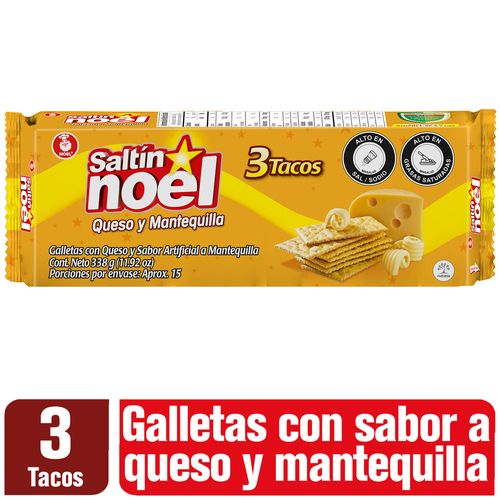 GALLETAS SALTIN NOEL QUESO MANTEQU*338GR