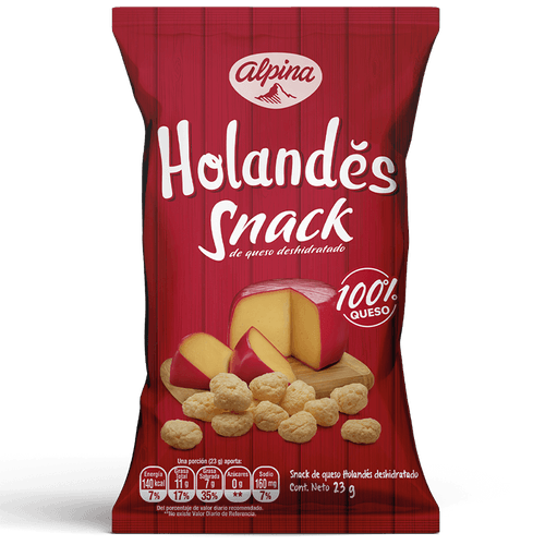SNACK QUESO HOLANDES DESHID ALPINA x23GR