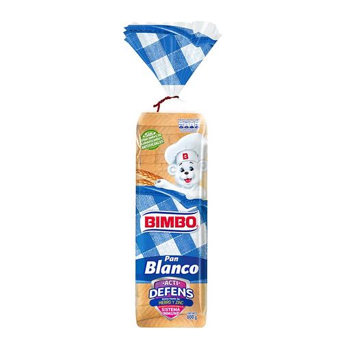 PAN BLANCO BIMBO x 600 GR