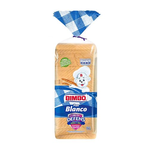 PAN BLANCO BIMBO x 350 GR