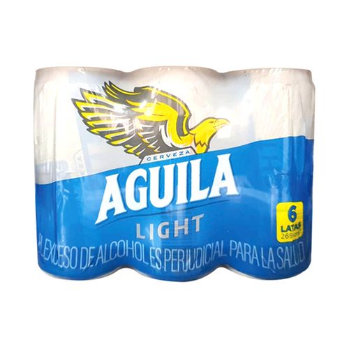 CERVEZA AGUILA LIGHT LTA X6UND x 269CC