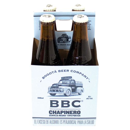CERVEZA BBC CHAPINERO PORTER X 4 *330ML