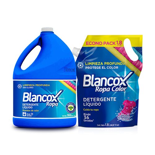 DETERGENTE BLANCOX LIQ*3800ML+1800