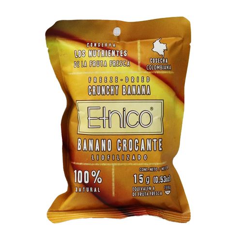 BANANO CROCANTE LIOFILIZADO  x  15 GR
