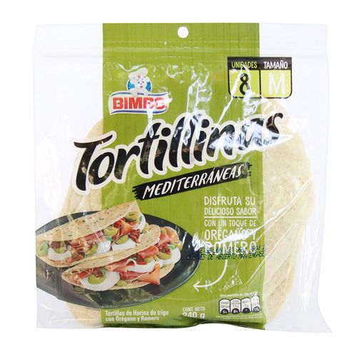 TORTILLA MEDITERRANEA BIMBO OREGA/ROMERO