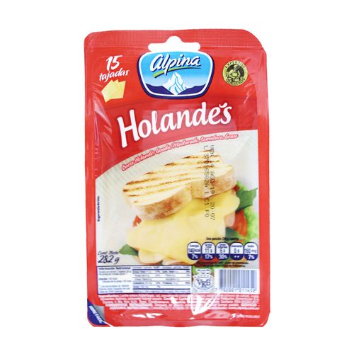 QUESO HOLANDES  ALPINA 15 TAJ  x 282GR