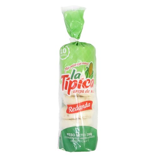 AREPA REDONDA LA TIPICA BLANCA X10 UNDS