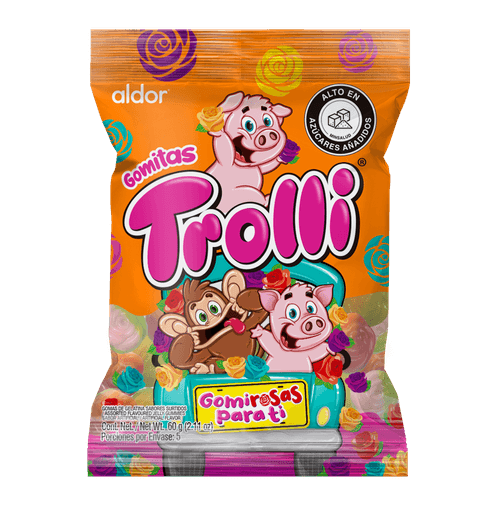 GOMAS TROLLI GOMIROSAS PARA TI*60GR