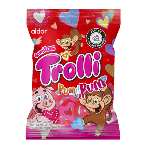 GOMAS TROLLI PUM PUM BOLSA*50GR