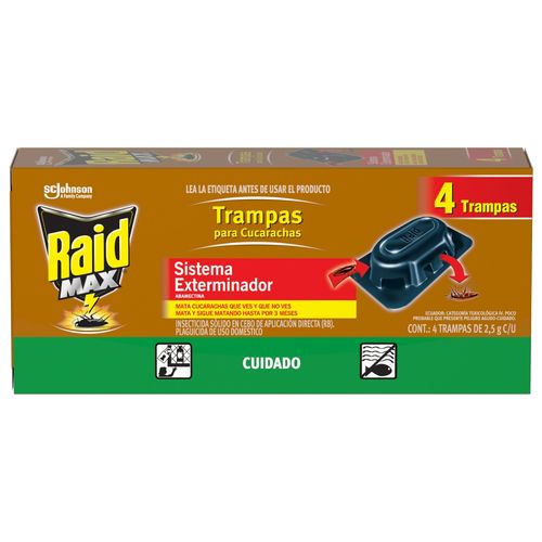 TRAMPA PARA CUCARACHAS RAID*4UND