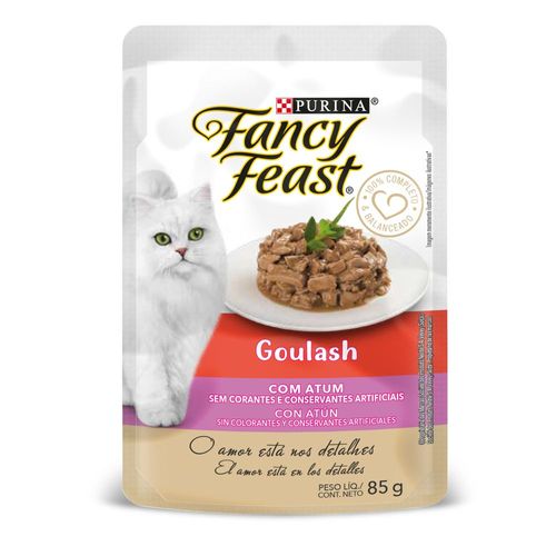 POUCH FANCY FEAST GOULASH ATUN*85GR