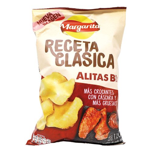 PAPA  POLLO BBQ FAM MARGARITA x 120GR