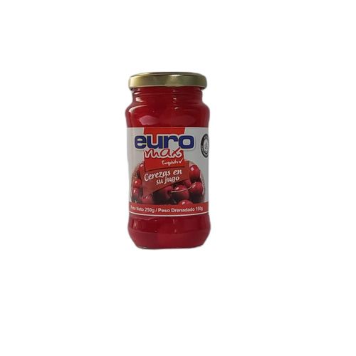 CEREZAS EN SU JUGO EUROMAX x 250 GR