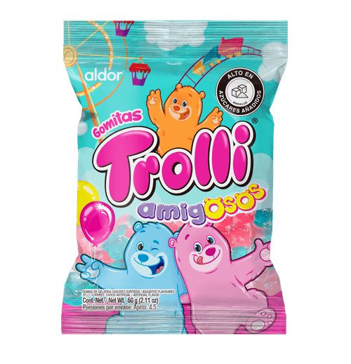 GOMAS TROLLI AMIGOSOS BOLSA*60GR