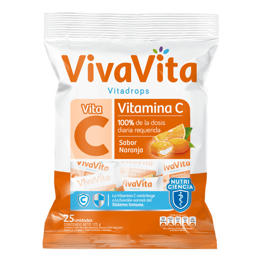 CARAMELO DURO VIVAVITA VITAMINA C *25UND