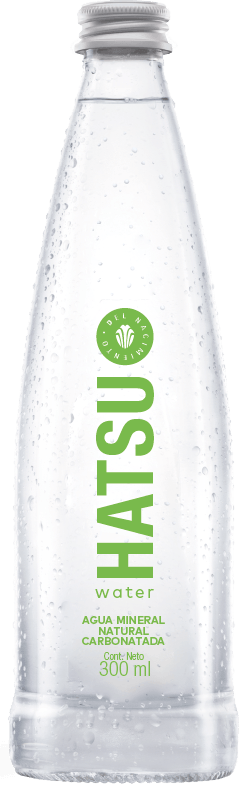 AGUA HATSU CARBONATADA CON GAS*300ML