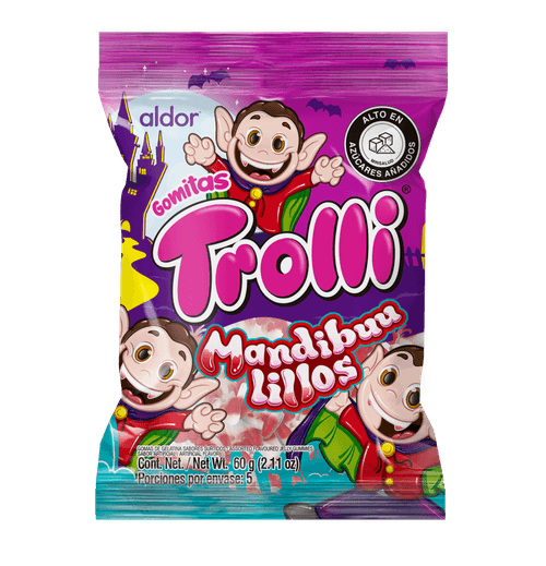 GOMAS TROLLI MANDIBULILLOS X 40 GR