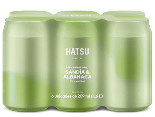 SODA HATSU SANDIA ALBAHACA LATA 6x269 ML