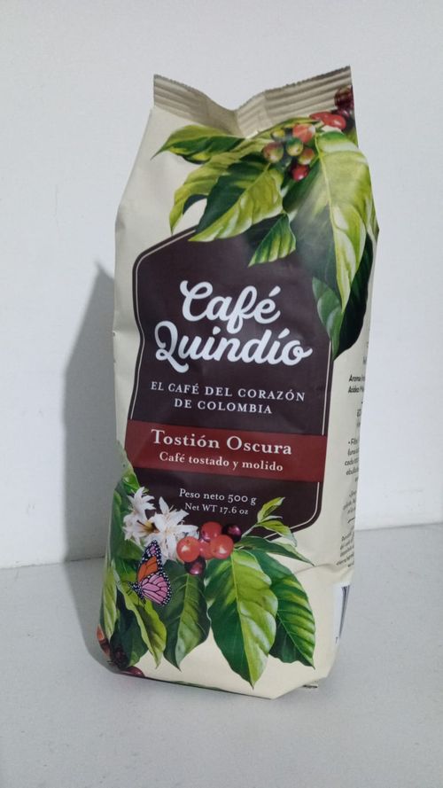 CAFÉ TOSTION OSCURA CAFE QUINDIO x 500GR