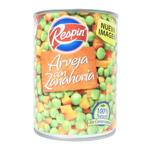 ARVEJA/ZANAHORIA LATA RESPIN  x 580GR