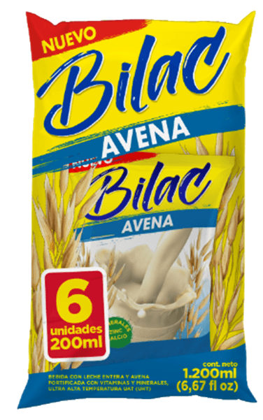BEBIDA LECHE Y AVENA UHT BILAC 6 *200ML