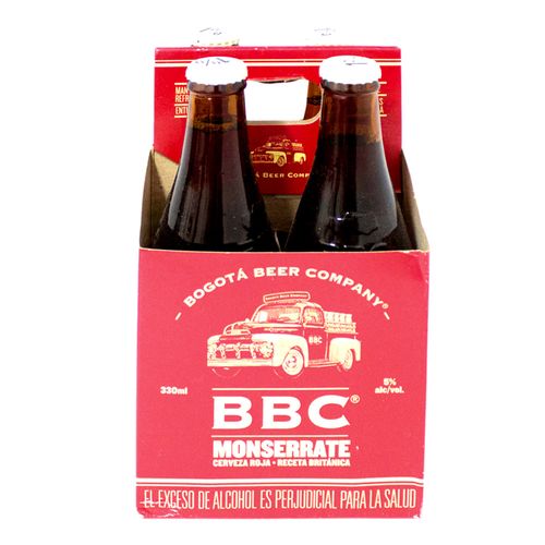 CERVEZA BBC MONSERRATE RJ X 4  x 330ML
