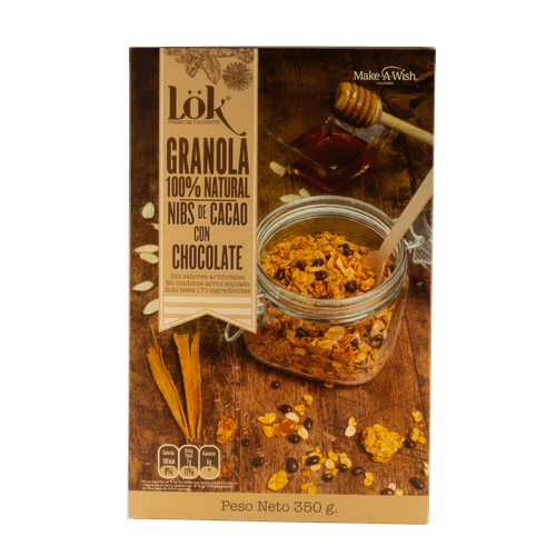 GRANOLA NIBS DE CACAO LOK*350GR