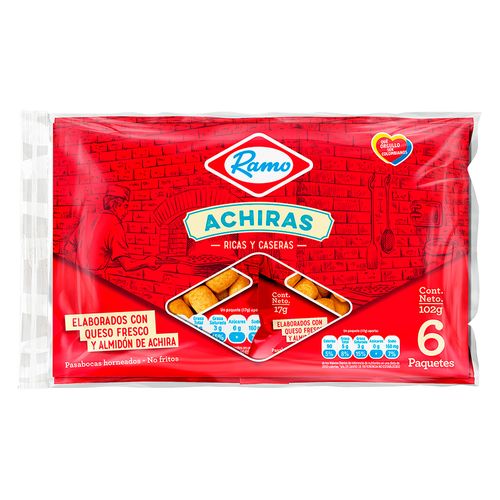 ACHIRAS RAMO SIX PACK  x 102 gr