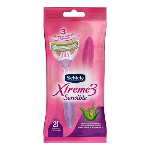 CUCHILLA SCHICK XTREME PIEL SENSIBL*2UND