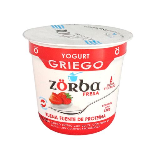 YOGURT ZORBA GRIEGO FRESA X135G