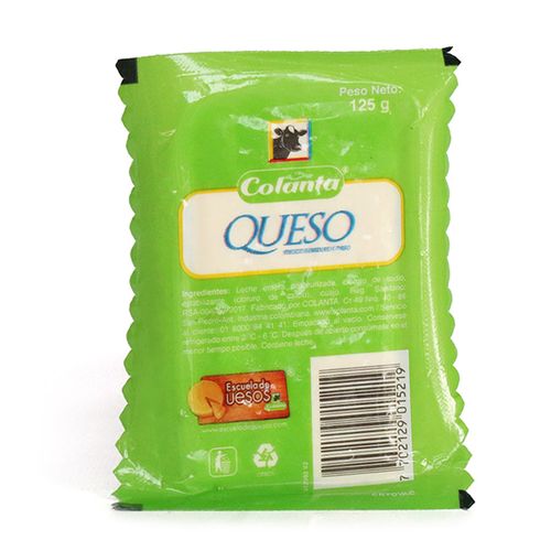 QUESO BCO 125gr COLANTA