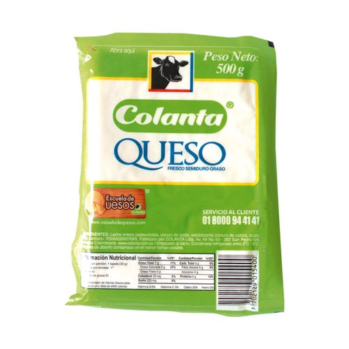 QUESO COLANTA BLANCO 500gr