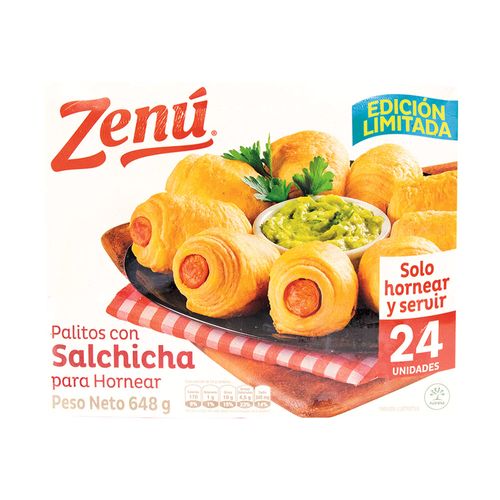PALITO SALCHICHA PARA HORNEAR ZENU*648GR